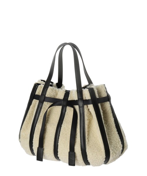 HIROKO HAYASHI（ヒロコハヤシ）の「PANIER COCCOLINA（パニエ コッコリーナ）ハンドバッグ（ハンドバッグ・レディース・アイボリー系4・00）」の3枚目の写真