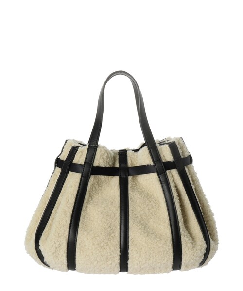 HIROKO HAYASHI（ヒロコハヤシ）の「PANIER COCCOLINA（パニエ コッコリーナ）ハンドバッグ（ハンドバッグ・レディース・アイボリー系4・00）」の5枚目の写真