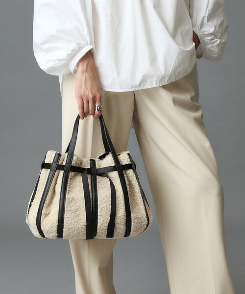 HIROKO HAYASHI（ヒロコハヤシ）の「PANIER COCCOLINA（パニエ コッコリーナ）ハンドバッグ（ハンドバッグ・レディース・アイボリー系4・00）」の14枚目の写真