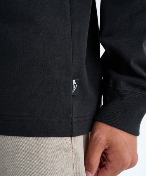 Quiksilver(クイックシルバー)の「TC OLD ENGLISH LT/クイックシルバースリーブロゴプリント長袖ロンT(Tシャツ/カットソー・メンズ・ブラック/ホワイト・MEDIUM/LARGE/X-LARGE)」の4枚目の写真