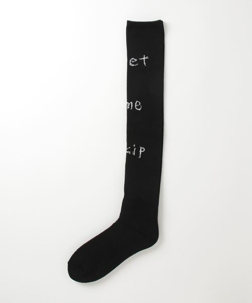 SHINYAKOZUKA(シンヤコヅカ)の「【SHINYAKOZUKA】 LET ME SKIP(ソックス/靴下・メンズ・ブラック/オフホワイト/ブルー・ONE SIZE)」の1枚目の写真