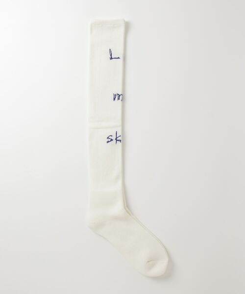 SHINYAKOZUKA(シンヤコヅカ)の「【SHINYAKOZUKA】 LET ME SKIP(ソックス/靴下・メンズ・ブラック/オフホワイト/ブルー・ONE SIZE)」の4枚目の写真