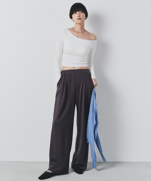 ウエストギャザーリラクシングパンツ（その他パンツ）｜bita