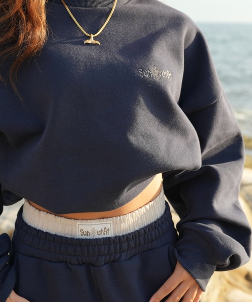 INTER FACTORY(インターファクトリー)の「moeka - SUNOUTFIT 裏起毛スウェットセットアップパンツ(スウェットパンツ・レディース・ブラウン/ネイビー・MEDIUM/LARGE)」の12枚目の写真