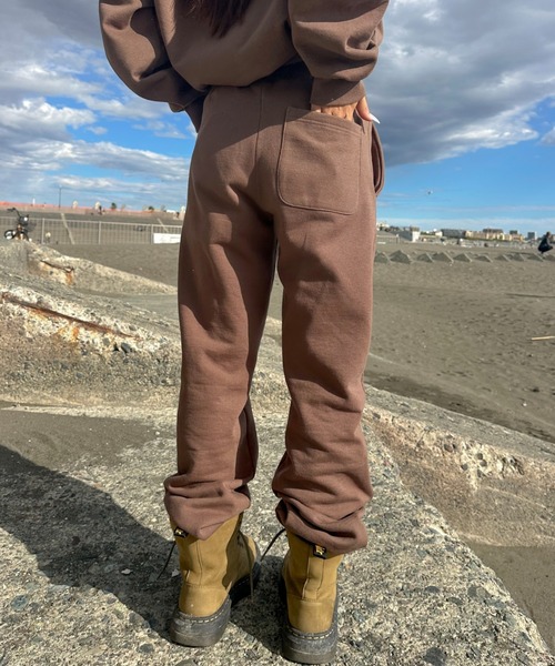INTER FACTORY(インターファクトリー)の「moeka - SUNOUTFIT 裏起毛スウェットセットアップパンツ(スウェットパンツ・レディース・ブラウン/ネイビー・MEDIUM/LARGE)」の20枚目の写真