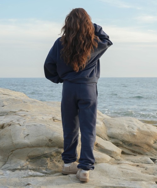 INTER FACTORY(インターファクトリー)の「moeka - SUNOUTFIT 裏起毛スウェットセットアップパンツ(スウェットパンツ・レディース・ブラウン/ネイビー・MEDIUM/LARGE)」の9枚目の写真
