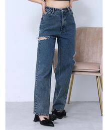 EATME | カットアウトデニムワイドパンツ(デニムパンツ)