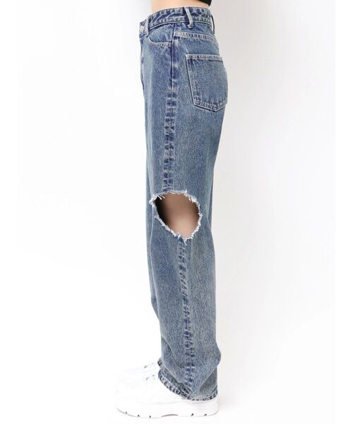EATME（イートミー）の「カットアウトデニムワイドパンツ（デニムパンツ・レディース・ブルー/ライトブルー・SMALL/MEDIUM）」の20枚目の写真
