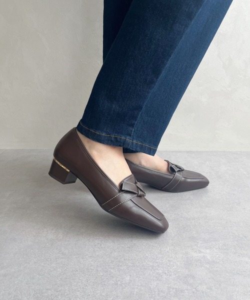 ORiental TRaffic（オリエンタルトラフィック）の「通勤靴 WEB限定 2025秋冬新作 リボンデザイン 甲深 パンプス /55301（パンプス・レディース・ブラック/ベージュ/ブラウン・34/35/36/37/38/39/40/41/42）」の22枚目の写真