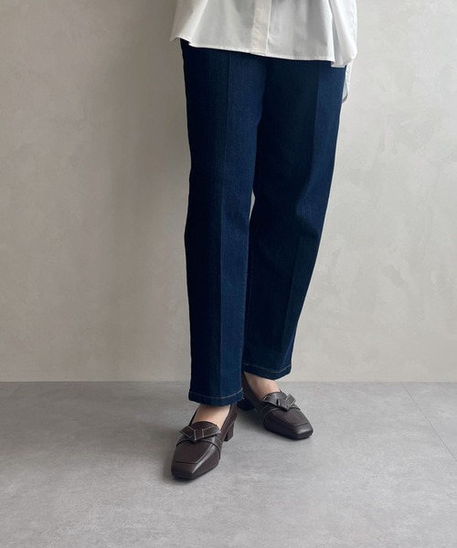 ORiental TRaffic（オリエンタルトラフィック）の「通勤靴 WEB限定 2025秋冬新作 リボンデザイン 甲深 パンプス /55301（パンプス・レディース・ブラック/ベージュ/ブラウン・34/35/36/37/38/39/40/41/42）」の20枚目の写真