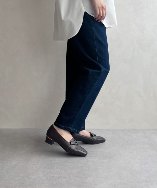 ORiental TRaffic（オリエンタルトラフィック）の「通勤靴 WEB限定 2025秋冬新作 リボンデザイン 甲深 パンプス /55301（パンプス・レディース・ブラック/ベージュ/ブラウン・34/35/36/37/38/39/40/41/42）」の18枚目の写真