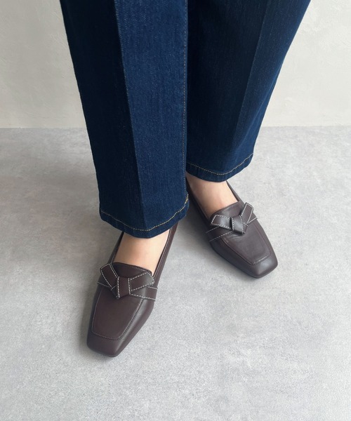 ORiental TRaffic（オリエンタルトラフィック）の「通勤靴 WEB限定 2025秋冬新作 リボンデザイン 甲深 パンプス /55301（パンプス・レディース・ブラック/ベージュ/ブラウン・34/35/36/37/38/39/40/41/42）」の17枚目の写真