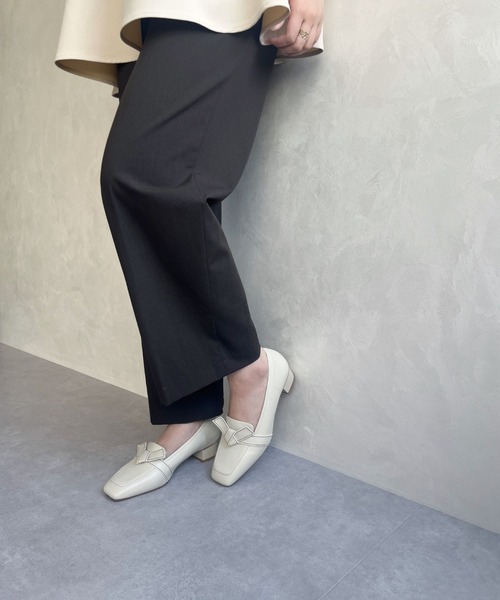 ORiental TRaffic（オリエンタルトラフィック）の「通勤靴 WEB限定 2025秋冬新作 リボンデザイン 甲深 パンプス /55301（パンプス・レディース・ブラック/ベージュ/ブラウン・34/35/36/37/38/39/40/41/42）」の9枚目の写真