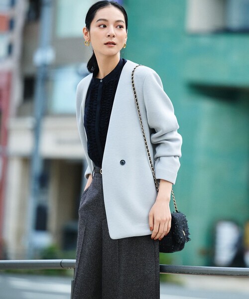 23区（ニジュウサンク）の「オーバルバックル ナロー ベルト（ベルト・レディース・ダークブラウン系/ブラック系・38/32/44）」の5枚目の写真