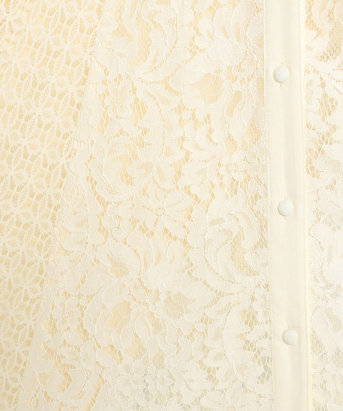 mysty woman（ミスティウーマン）の「インナー付きレースワンピース  583338（ワンピース・レディース・アイボリー/ブラック/レッド・FREE）」の10枚目の写真