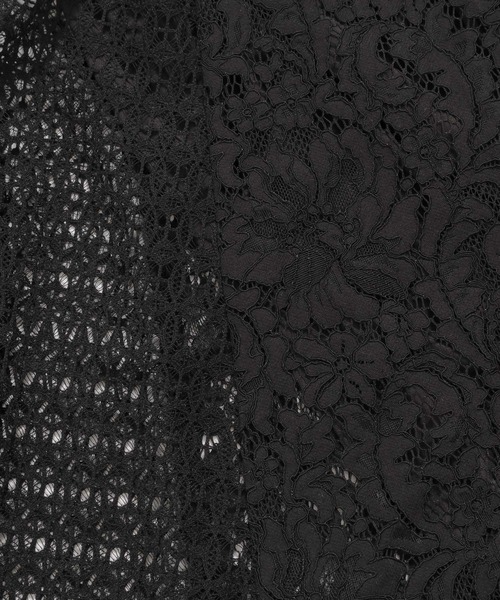 mysty woman（ミスティウーマン）の「インナー付きレースワンピース  583338（ワンピース・レディース・アイボリー/ブラック/レッド・FREE）」の11枚目の写真