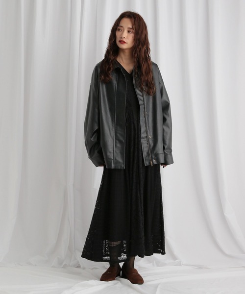 mysty woman（ミスティウーマン）の「インナー付きレースワンピース  583338（ワンピース・レディース・アイボリー/ブラック/レッド・FREE）」の21枚目の写真