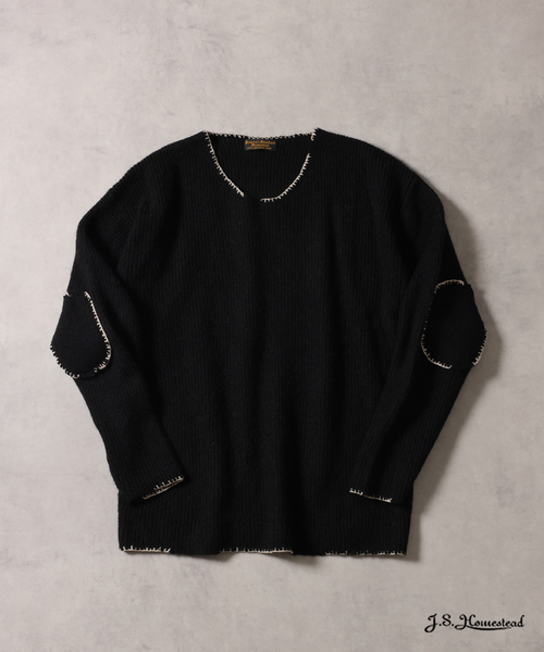 J.S.Homestead / ブランケット ステッチ リブ ニット（ニット/セーター