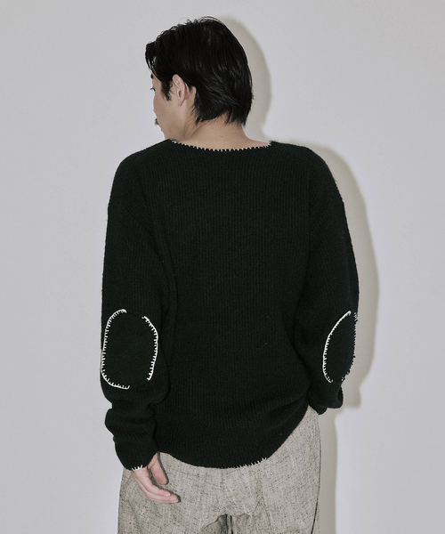 J.S.Homestead / ブランケット ステッチ リブ ニット（ニット/セーター