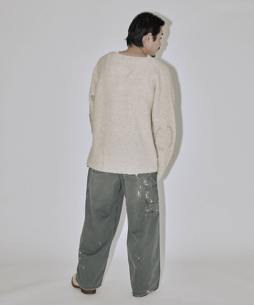 J.S.Homestead / ブランケット ステッチ リブ ニット（ニット/セーター