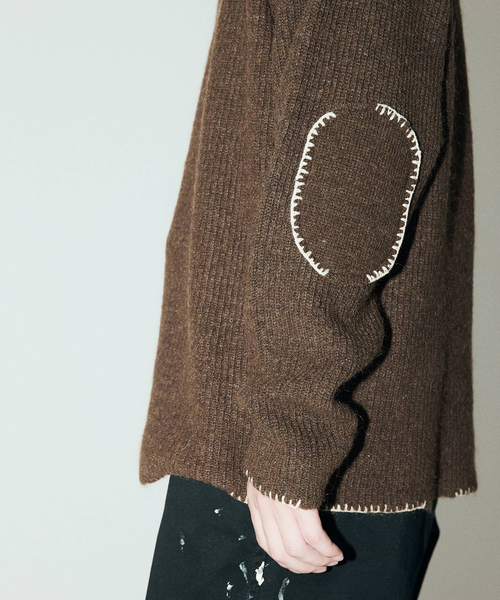 シェリエ sheller⭕️エイミー　人気完売　ブランケットステッチニットトップス シェリエ sheller シェリエ sheller⭕️エイミー 人気完売