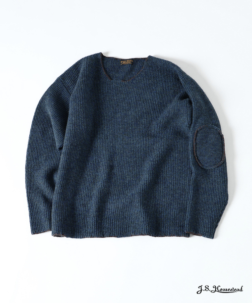 セール】J.S.Homestead / ブランケット ステッチ リブ ニット（ニット