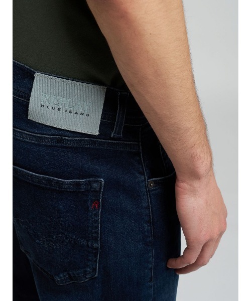 REPLAY(リプレイ)の「ストレートフィットGROVER Hyper Flex ブルーブラックデニム(デニムパンツ・メンズ・ダークブルー・W36xL32/W34xL32/W33xL32/W32xL32/W31xL32/W30xL32/W29xL32/W28xL32)」の7枚目の写真