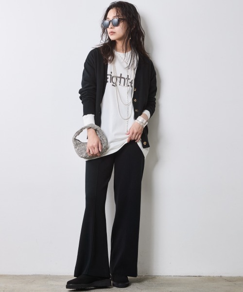 CHIC STYLE（シックスタイル）の「微起毛Vネックニットカーディガン＜大きいサイズ有＞シックスタイル（カーディガン/ボレロ・レディース・ブラック/グレー/ベージュ・M/L/LL/3L/4L/5L）」の18枚目の写真