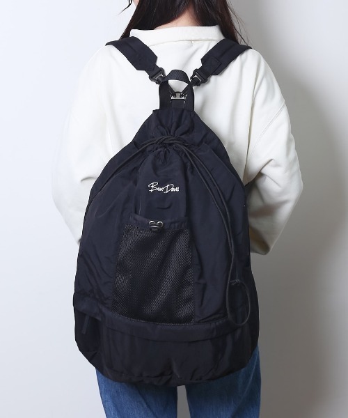 BEN DAVIS(ベンデイビス)の「BEN DAVIS ベンデイビス STRING DAYPACK(バックパック/リュック・レディース・カーキ・FREE)」の2枚目の写真