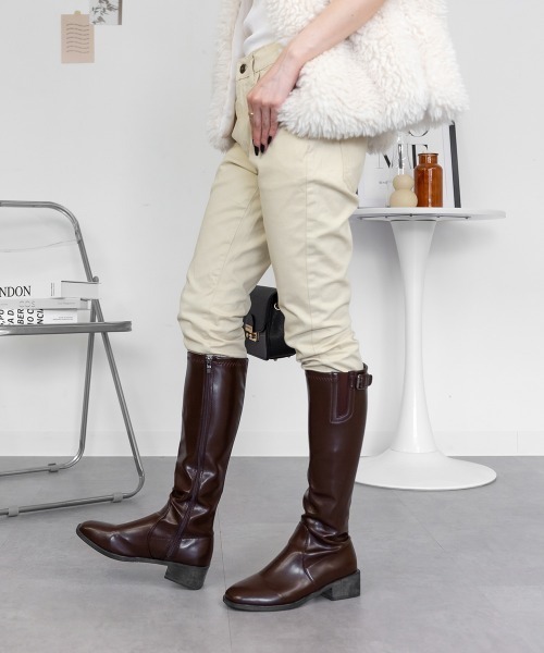 RCD(アールシーディー)の「フロントジッパーツイルスキニーパンツ(その他パンツ・レディース・ナチュラル/チャコールグレー/ベージュ/アイボリー系/ブラック/カーキ・4L/3L/M/L/LL)」の14枚目の写真