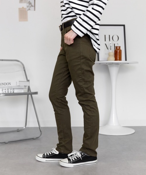 RCD(アールシーディー)の「フロントジッパーツイルスキニーパンツ(その他パンツ・レディース・ナチュラル/チャコールグレー/ベージュ/アイボリー系/ブラック/カーキ・4L/3L/M/L/LL)」の17枚目の写真