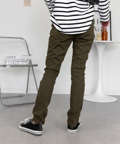 RCD(アールシーディー)の「フロントジッパーツイルスキニーパンツ(その他パンツ・レディース・ナチュラル/チャコールグレー/ベージュ/アイボリー系/ブラック/カーキ・4L/3L/M/L/LL)」の18枚目の写真