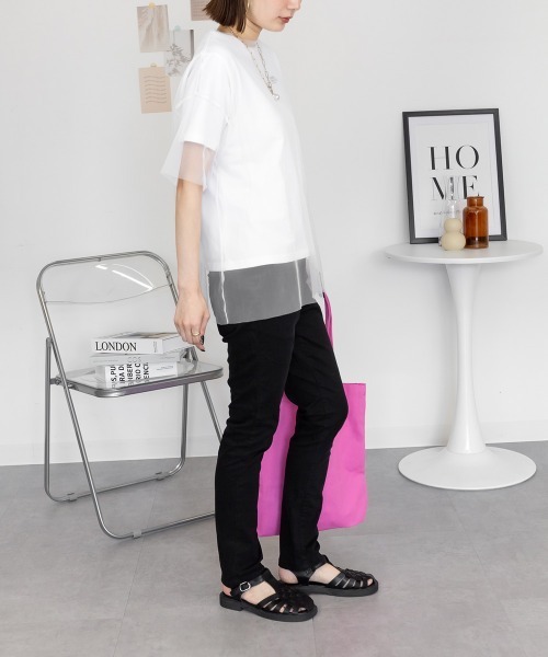 RCD(アールシーディー)の「フロントジッパーツイルスキニーパンツ(その他パンツ・レディース・ナチュラル/チャコールグレー/ベージュ/アイボリー系/ブラック/カーキ・4L/3L/M/L/LL)」の20枚目の写真