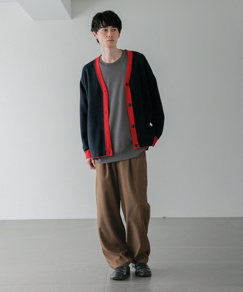 LOWRYS FARM(ローリーズファーム)の「【LFM(U)】リバーシブルセッケツニットカーデ 581677(カーディガン/ボレロ・メンズ・レッド/チャコールグレー/ブラウン・FREE)」の5枚目の写真