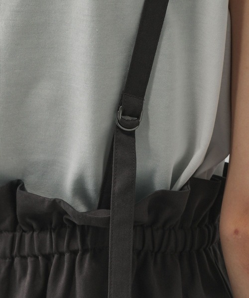 GLOBAL WORK（グローバルワーク）の「シルクライクサス付きワイドパンツ/575215（その他パンツ・レディース・チャコールグレー/ブラック・LARGE/MEDIUM）」の20枚目の写真