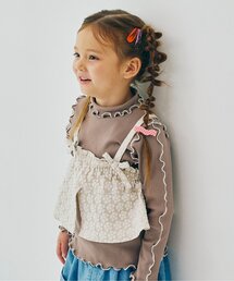 p.premier | 【ジュニア対応】花柄ジャガードビスチェリブトップスセット(Tシャツ/カットソー)