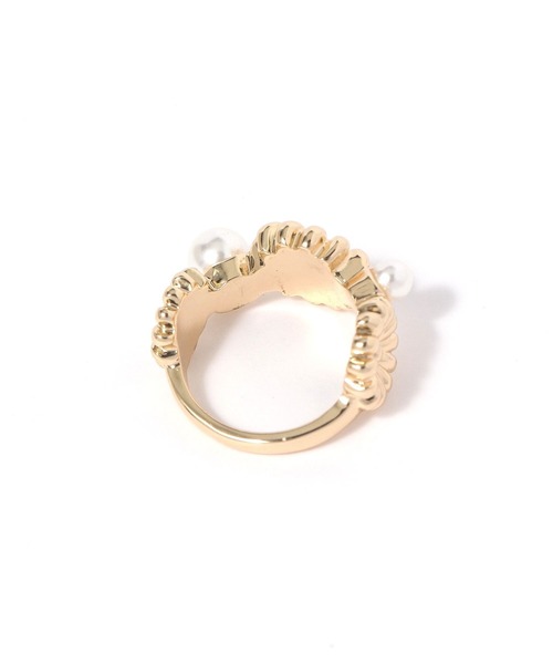 niko and...（ニコアンド）の「フラワーパール調リング（リング・レディース・グレー/イエロー・0）」の3枚目の写真