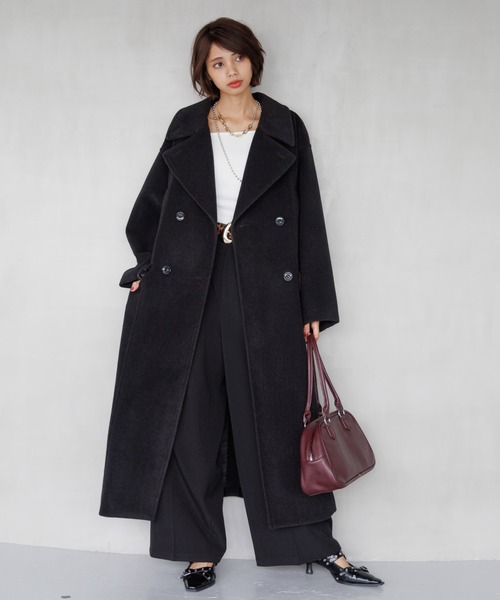 PAGEBOY チェスターコート セール】〈2WAY〉スタンドネックウールチェスターコート