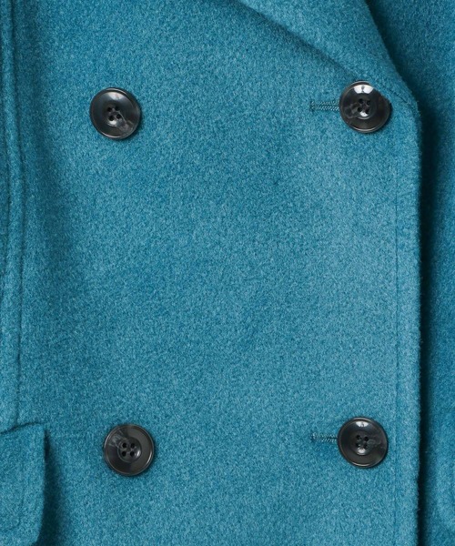 PAGEBOY（ページボーイ）の「ウーリーテックロングコート【スタンドネック＆ステンカラーでも使える】（チェスターコート・レディース・モスグリーン/ベージュ/ブラック・SMALL/MEDIUM）」の11枚目の写真