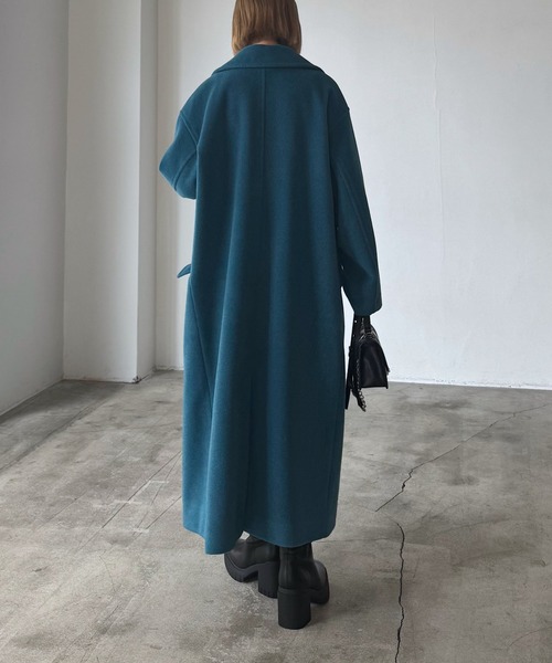 ウーリーテックロングコート【スタンドネック＆ステンカラーでも使える