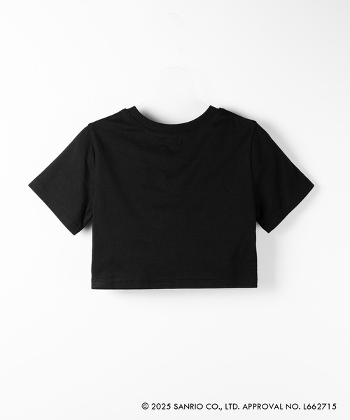 me+em select(ミームセレクト)の「【 HELLO KITTY × me+em select 】ハローキティグランジロゴショートちびTシャツ / Hello Kitty grunge logo short chibi T-shirt 【 セットアップ着用可能 】(Tシャツ/カットソー・レディース・ブラック/ホワイト・FREE)」の22枚目の写真