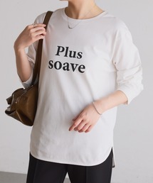COLLAGE GALLARDAGALANTE | plus soave ロゴロンT(Tシャツ/カットソー)