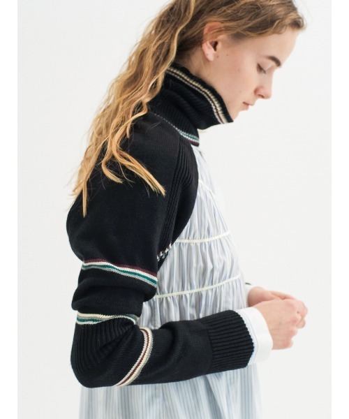 soduk（スドーク）の「zig zag scarf knit（ニット/セーター）」 - WEAR