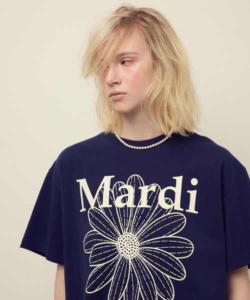 UNISEX TSHIRT FLOWERMARDI（Tシャツ/カットソー）｜Mardi
