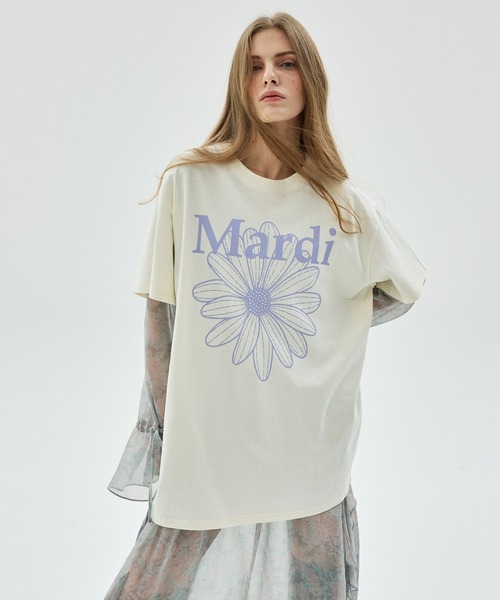 UNISEX TSHIRT FLOWERMARDI / ユニセックス Tシャツ フラワーマルディ