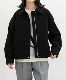 Honeys | 【抗菌防臭・静電気軽減】衿付ブルゾン(ブルゾン)
