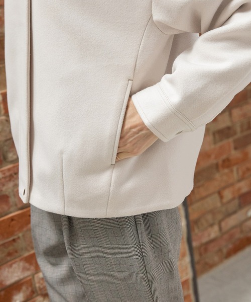 Honeys（ハニーズ）の「【抗菌防臭・静電気軽減】衿付ブルゾン（ブルゾン・レディース・キャメル/ブラック/グレイッシュベージュ/杢グレー・S/M/LL/L）」の11枚目の写真