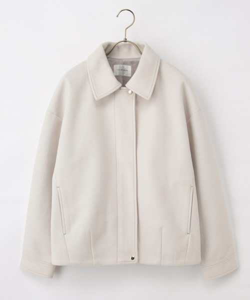 Honeys（ハニーズ）の「【抗菌防臭・静電気軽減】衿付ブルゾン（ブルゾン・レディース・キャメル/ブラック/グレイッシュベージュ/杢グレー・S/M/LL/L）」の21枚目の写真