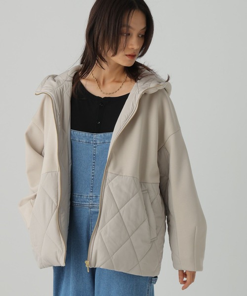 エブール ブルゾンフード付き シアーブルゾン | ebure (Women)/エブール | 三越伊勢丹オンライン