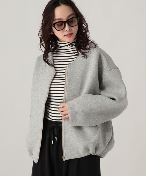 Elura(エルーラ)の「ダンボールブルゾン/600897(ブルゾン・レディース・ブラック/ライトグレー・FREE)」の18枚目の写真